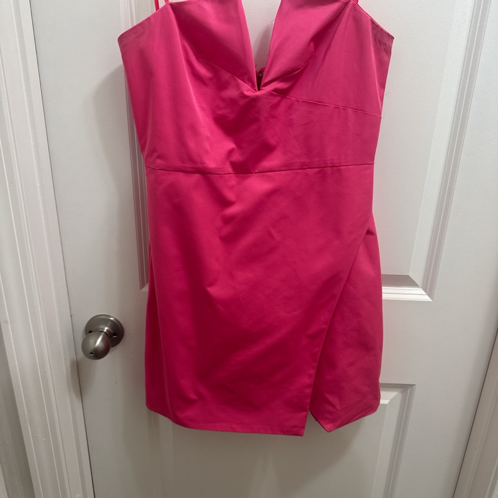 Vestique Hot Pink Mini Dress